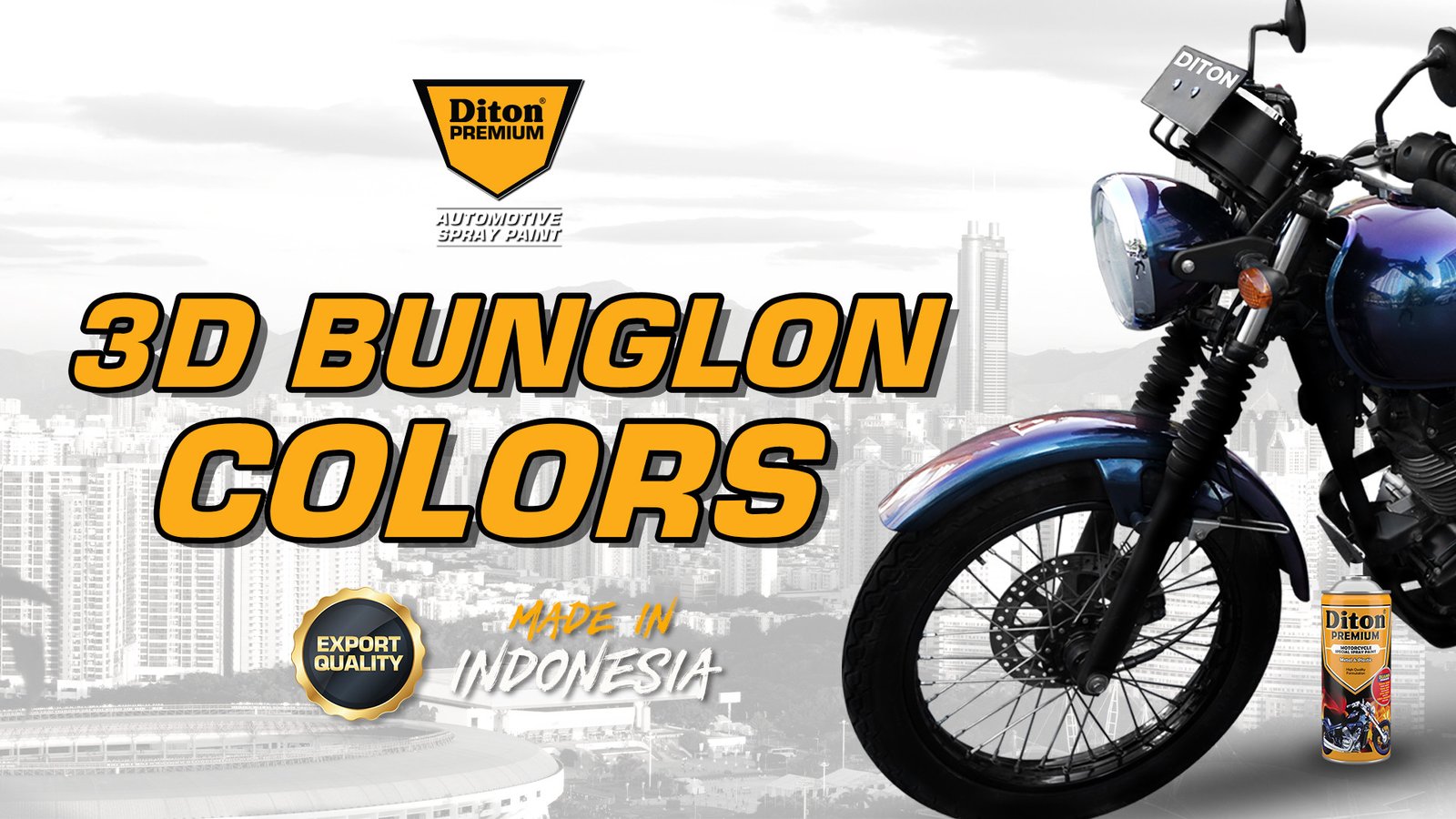 DITON PREMIUM - BUNGLON 3D COLORS