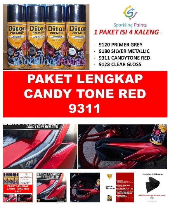 DITON PREMIUM - PAKET CANDY TONE RED (9120-9128-9180-9311)