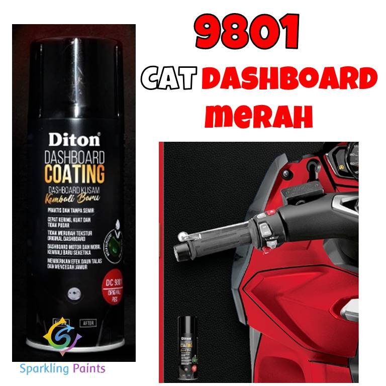 DITON PREMIUM - DASHBOARD COATING 9801 ORIGINAL RED 400ML