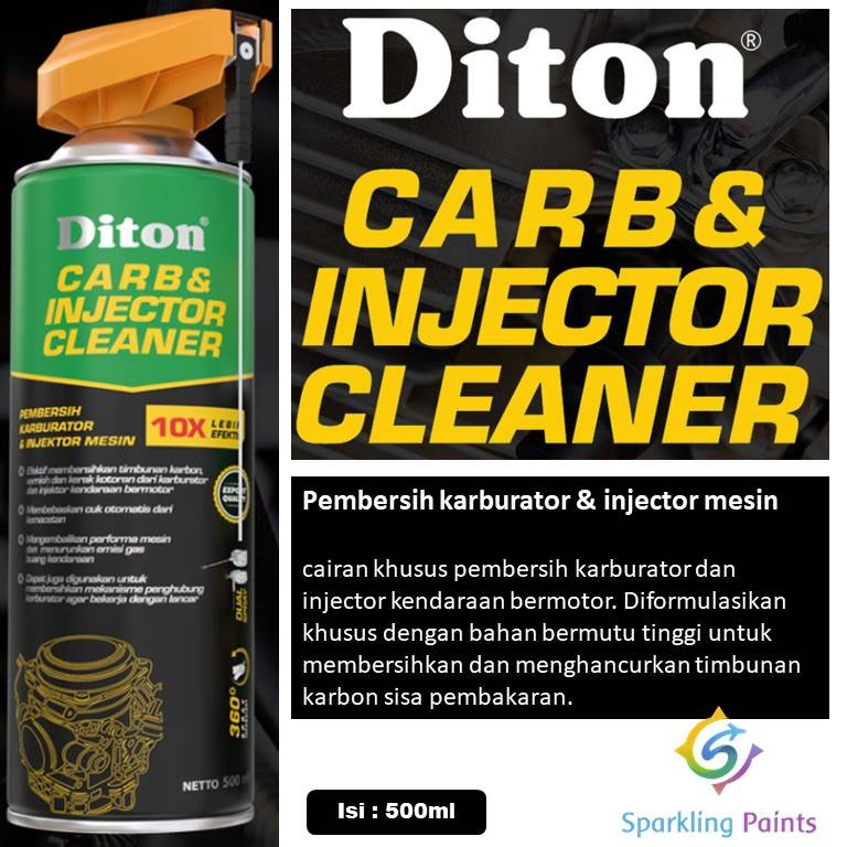 DITON - CARB & INJECTOR CLEANER PEMBERSIH KARBURATOR & INJEKTOR MESIN 500ML