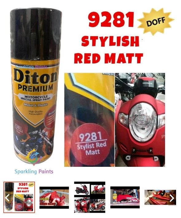 DITON PREMIUM - STYLIST RED MATT H9281 H 9281 400ML